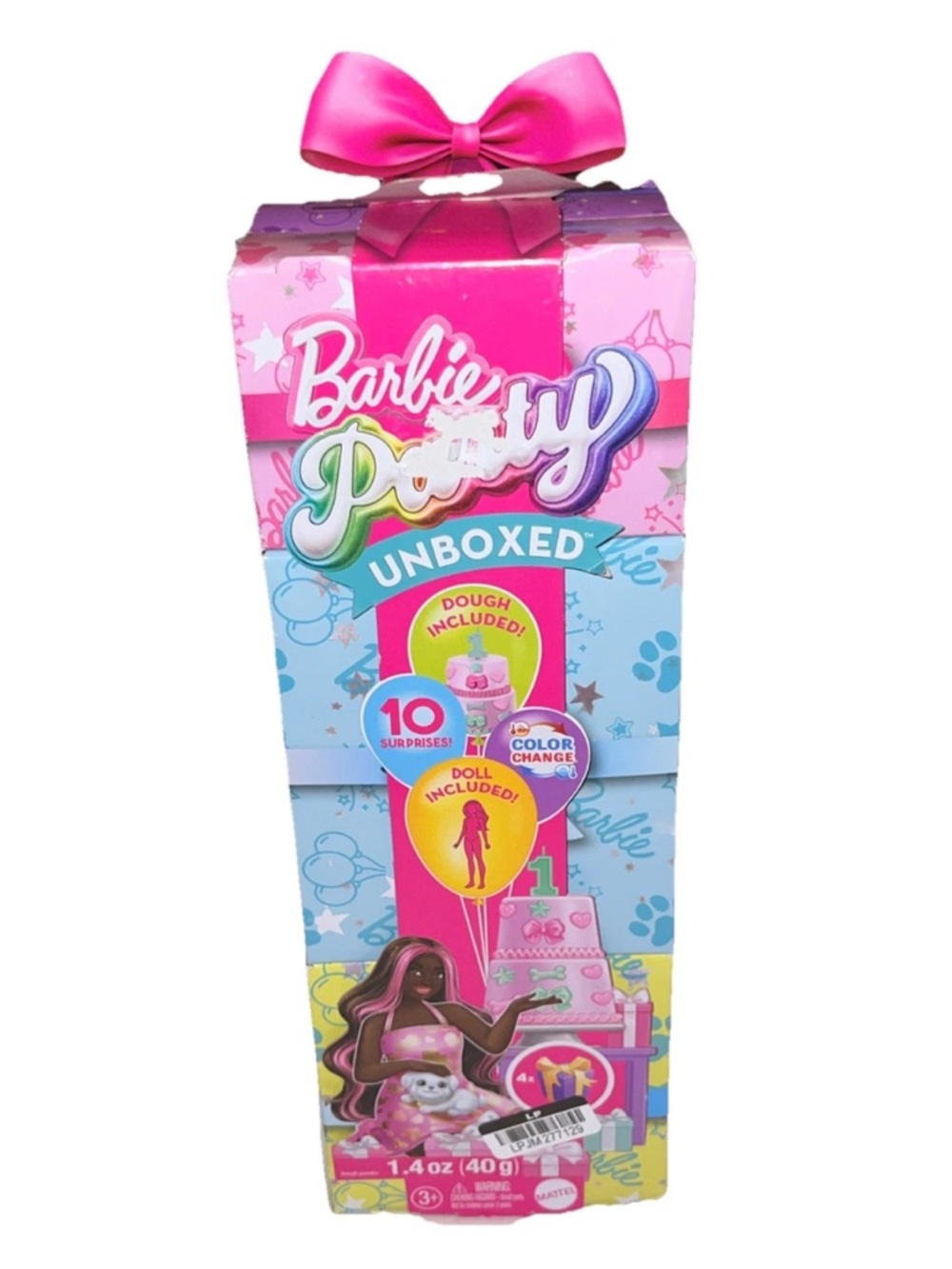 Barbie Party Unboxed Doll Set Color Change Dough NIB Box Wear